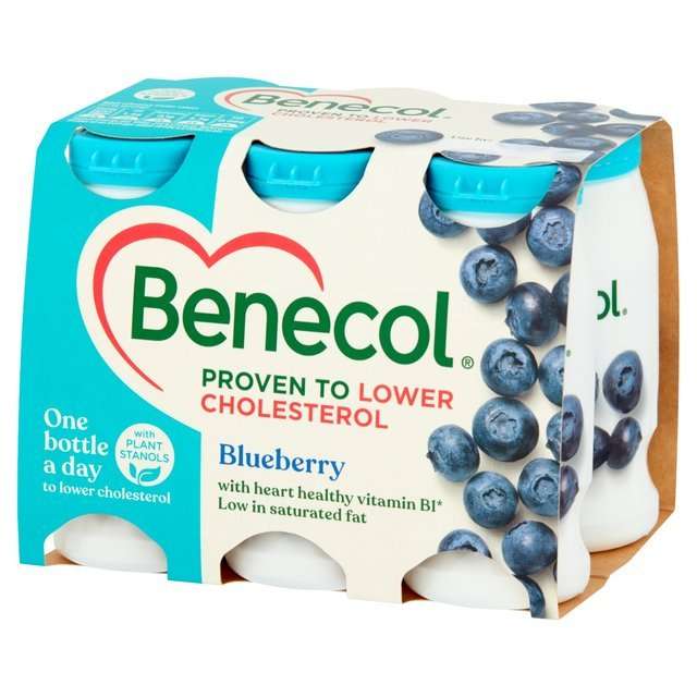 Benecol Cholesterol Lowering Yoghurt Drink Blueberry