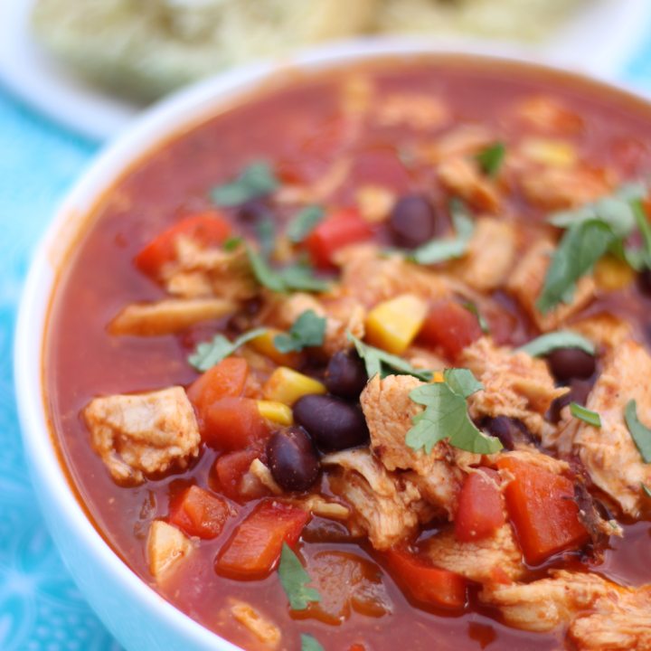 Chicken Enchilada Soup {High Protein, Low Fat &  Low Carb ...