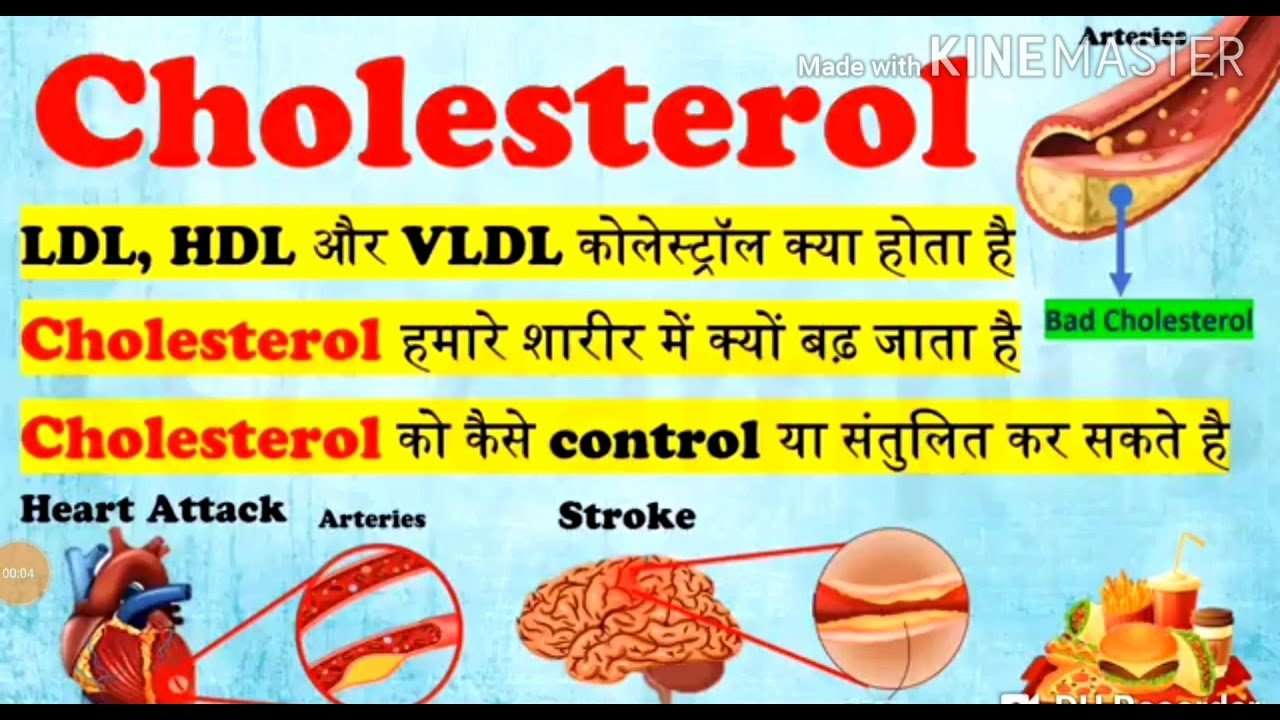 Cholesterol II LDL, HDL and VLDL II à¤à¥à¤²à¥à¤¸à¥?à¤à¥?à¤°à¥à¤² à¤à¥?à¤¯à¤¾ à¤¹à¥à¤¤à¤¾ ...