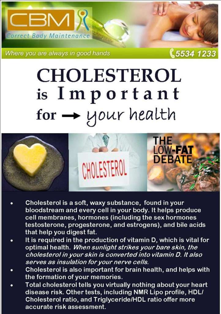 Cholesterol is important