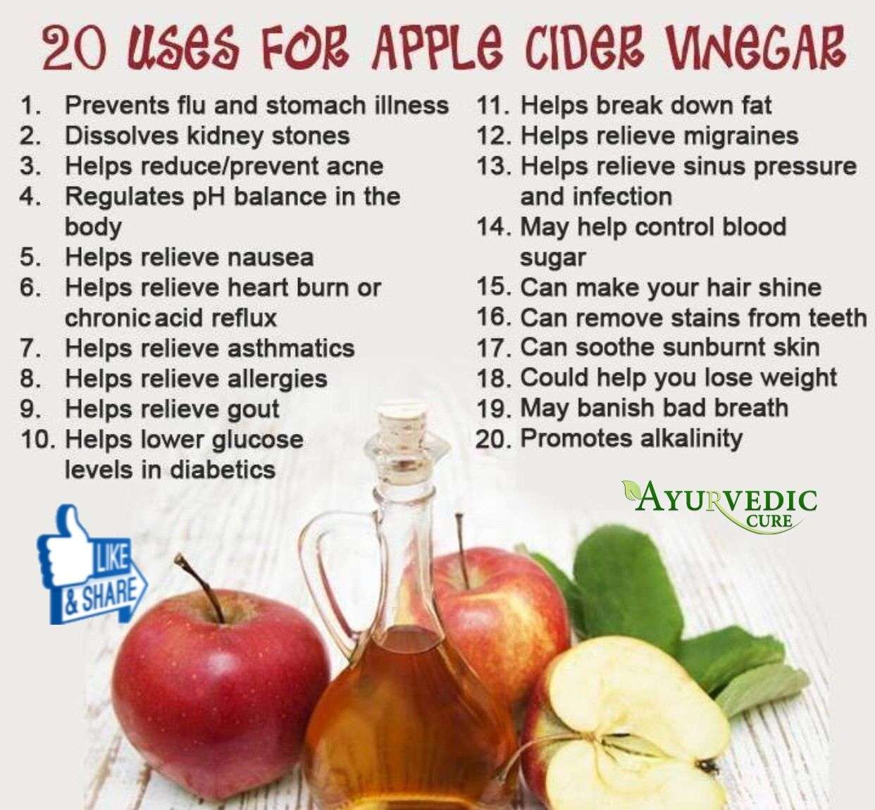 Excellent Benefits of Apple Cider Vinegar