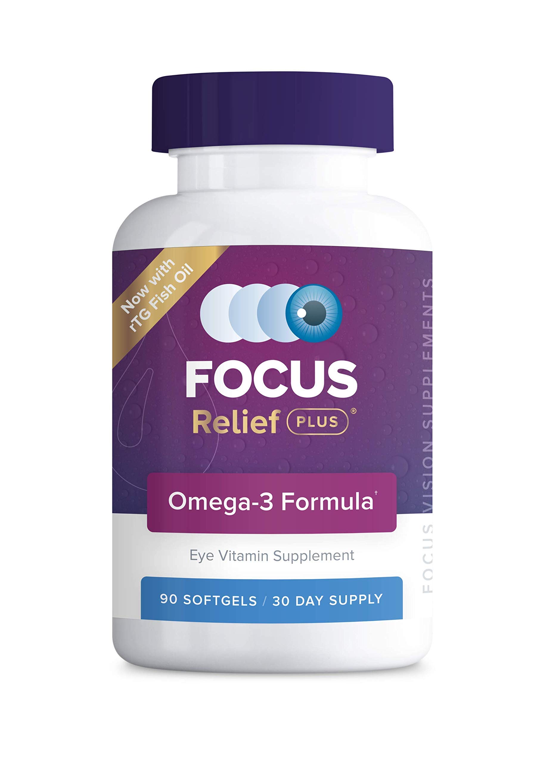 Focus Relief Plus Dry Eye Formula (90 ct. 30 Day Supply) Dry Eye Omega ...