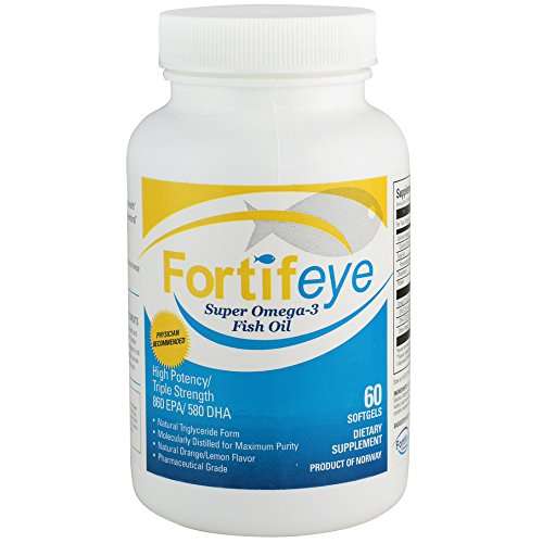 Fortifeye Vitamins Super Omega 3 Fish Oil, Natural Triglyceride Form ...