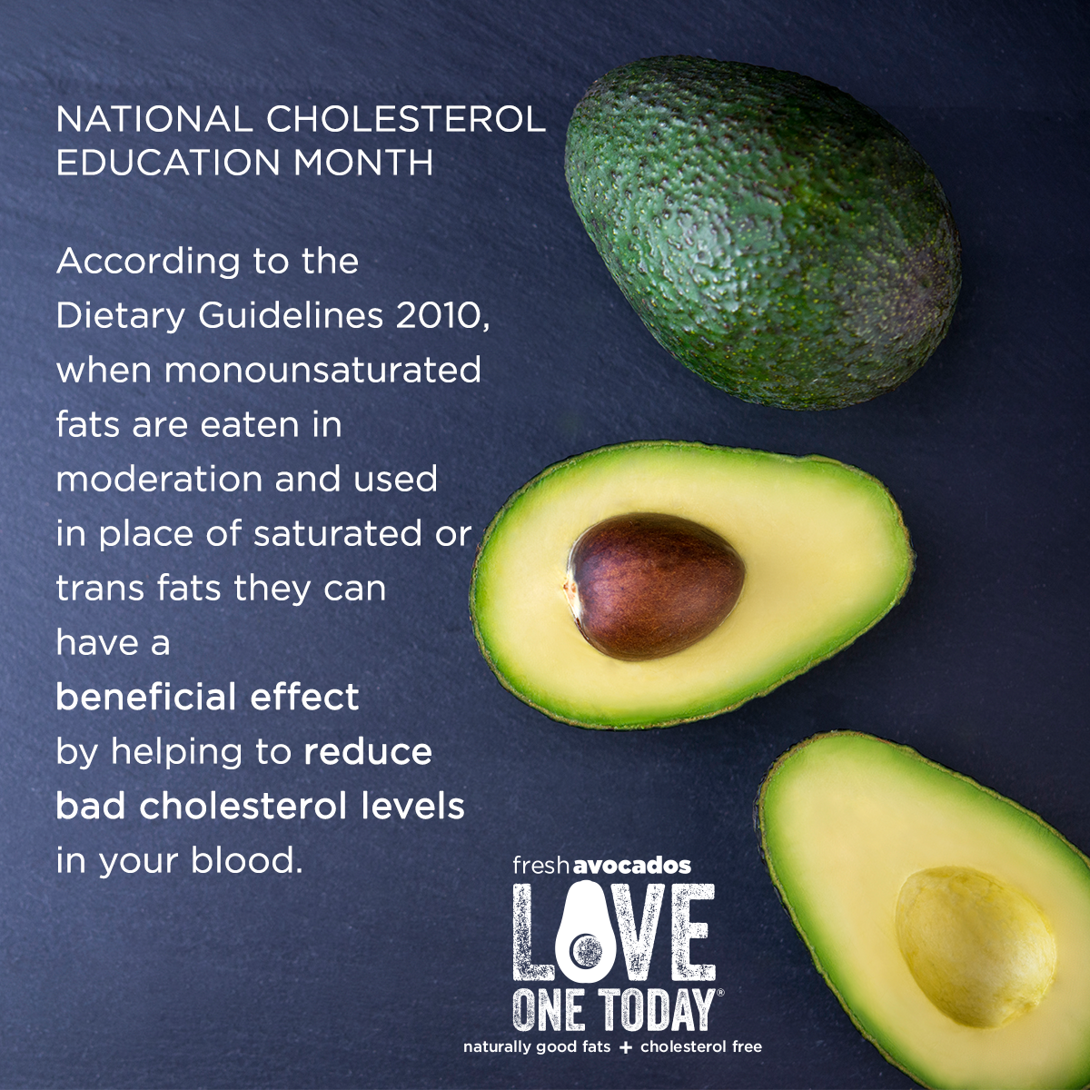 Fresh avocados. Naturally good fats + cholesterol free. # ...