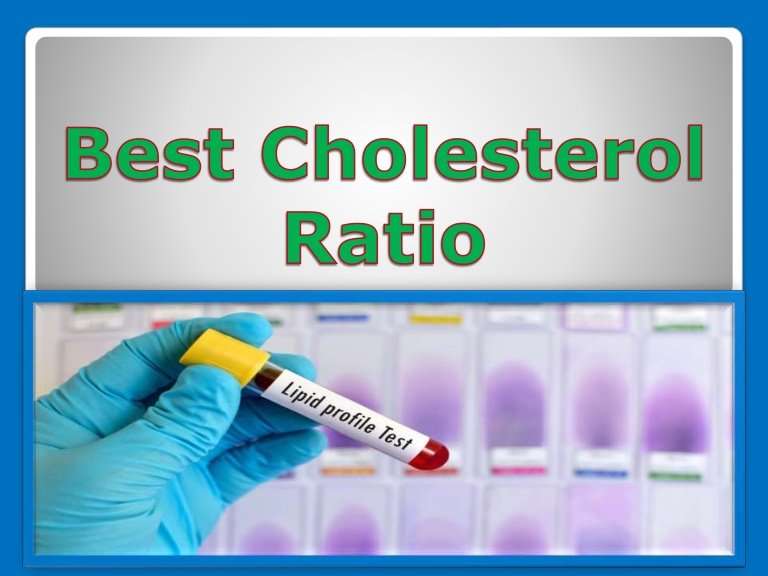 How to Calculate Cholesterol Ratio.