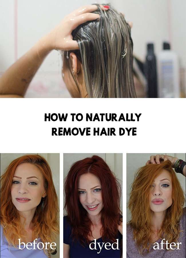 How to naturally remove hair dye