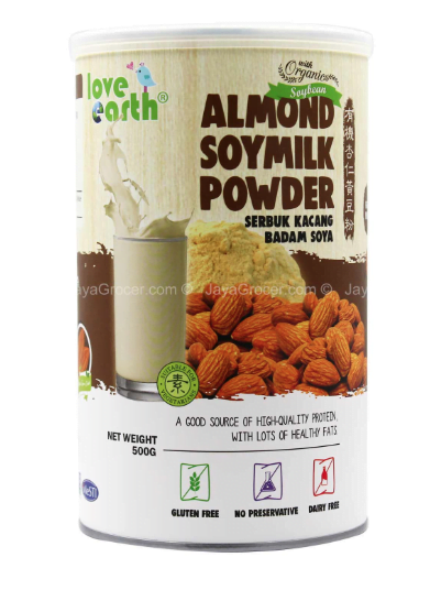 Love Earth Organic Almond Soy Milk Powder 500g