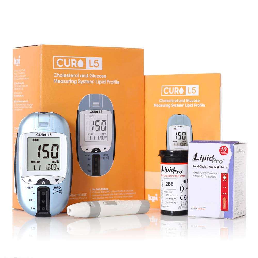 Total Cholesterol Blood Test Home Kit Curo L5 Amazon ...