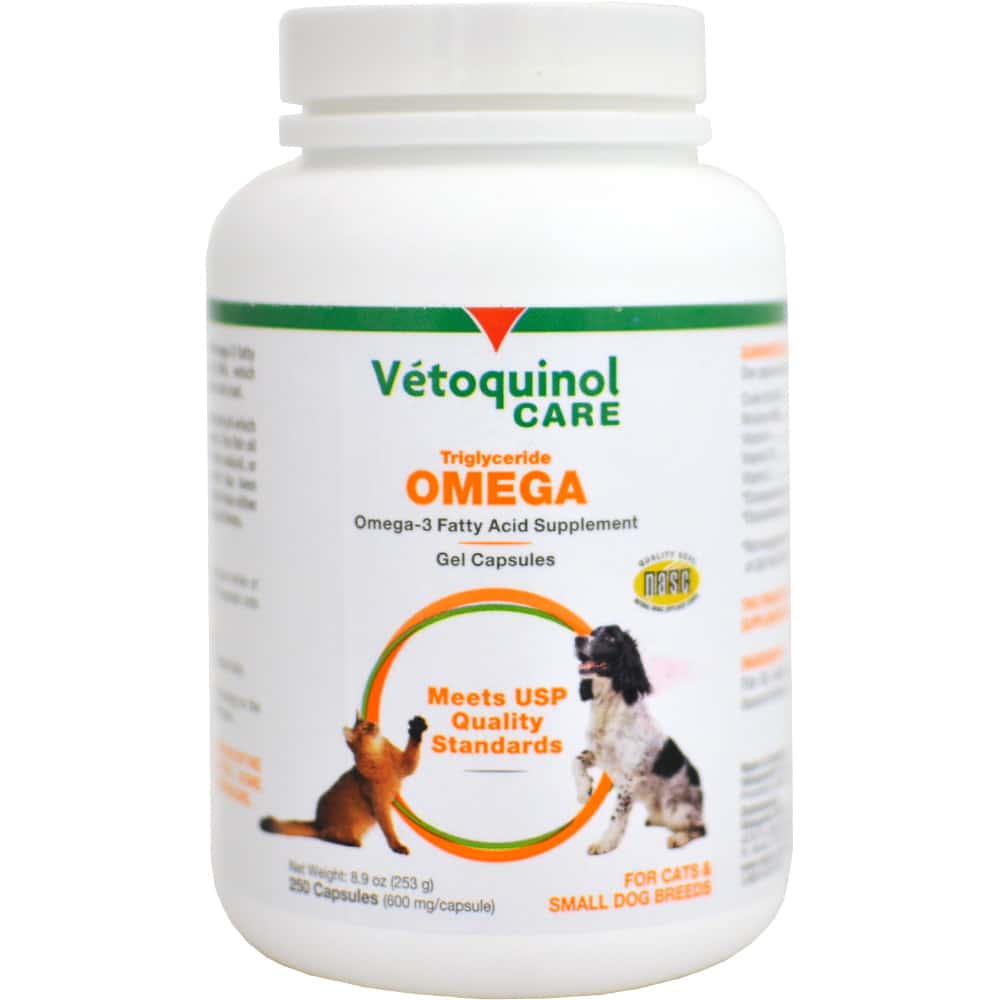 Vetoquinol Care Triglyceride Omega Supplement for Small Dogs &  Cats ...